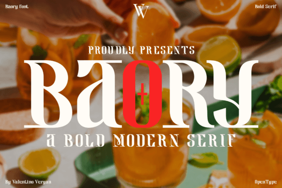 Baory: A Bold Gothic Serif Font