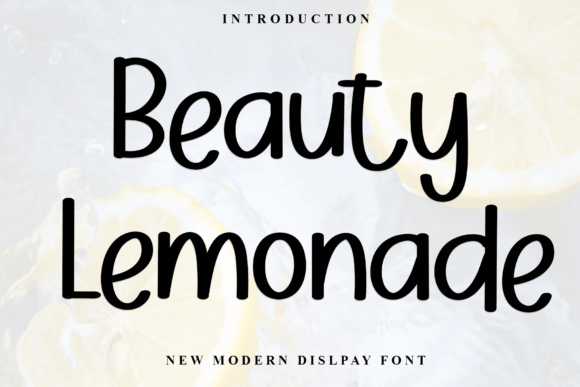 Beauty Lemonade: A Delicate Display Font for Makers
