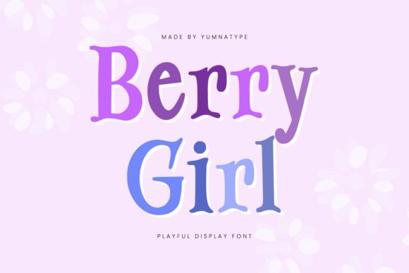 Berry Girl Display Font for Modern Web Design