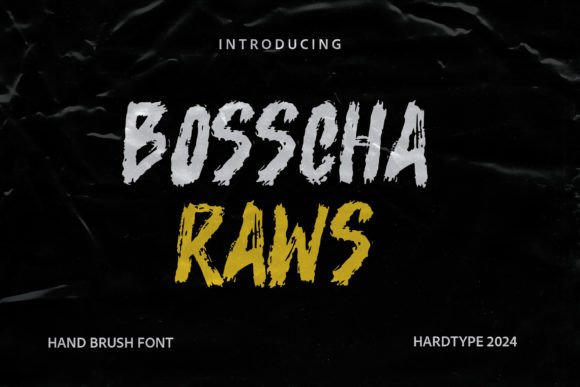 Bosscha Raws: The Handwritten Font for Bold Campaigns