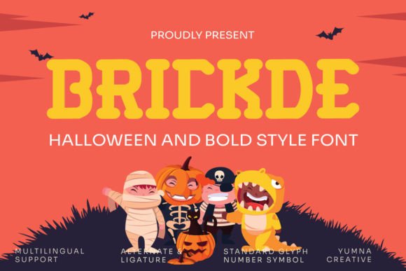 Brickde: Halloween Bold Font