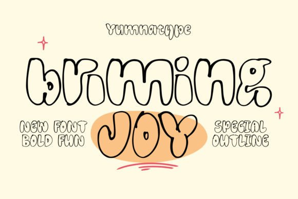 Brimming Joy: A Warm Display Font for Web Design