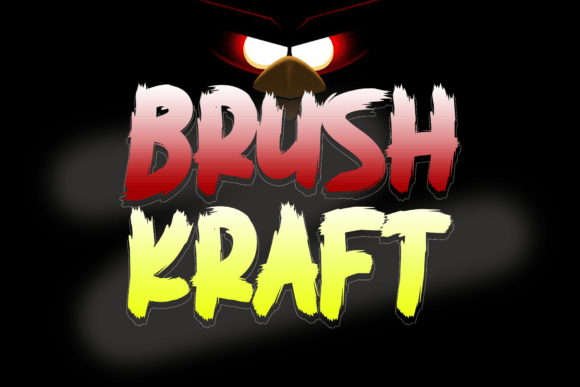 Brush Kraft: A Spooky Display Font for Web Design