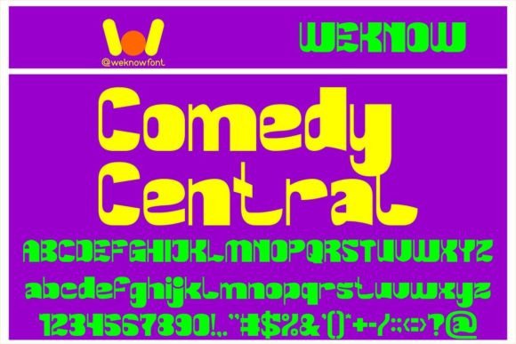 Comedy Central Font for Playful Branding and Logos
