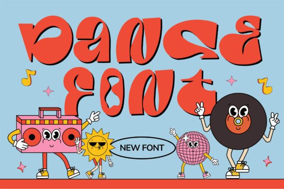 Dance: A Playful Display Font for Makers