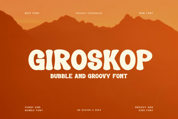 Giroskop: Bold Display Font for Creative Projects