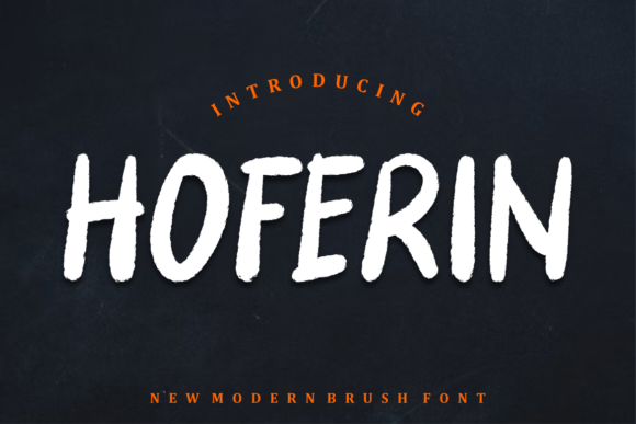 Hoferin: Bold Brush Font for Editorial Design
