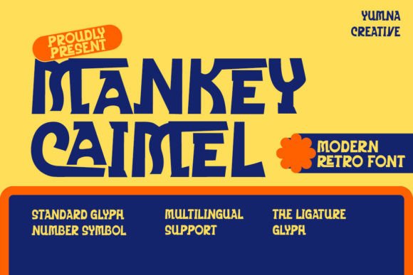 Mankey Caimel – A Retro-Modern Font for Designers