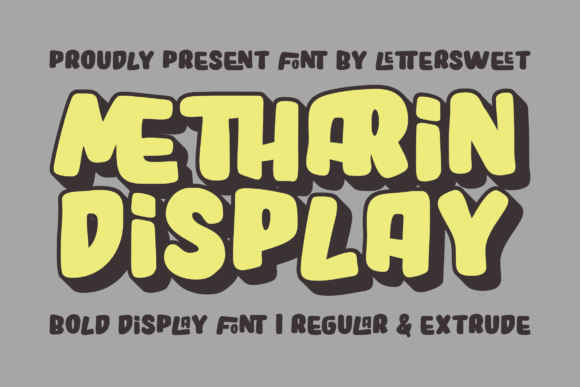 Metharin: Vintage Display Font