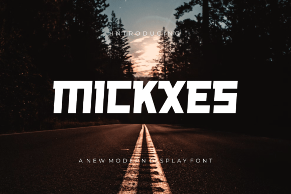 Mickxes Font: Bold & Modern for Editorial Design
