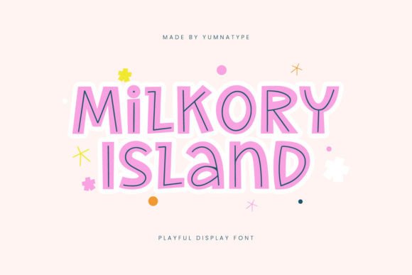Milkory Island Font Review for Playful Branding