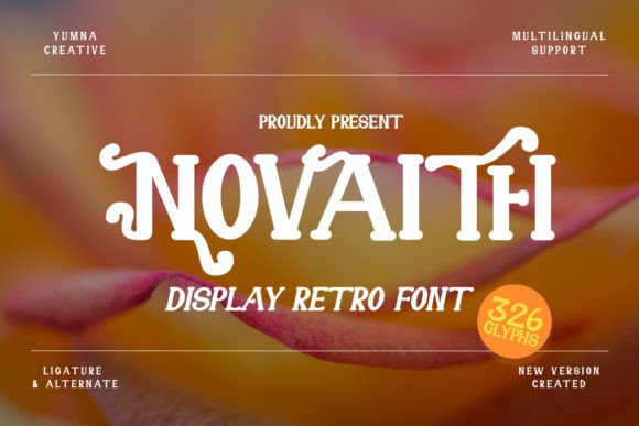 Novaith Font: Retro Display Type