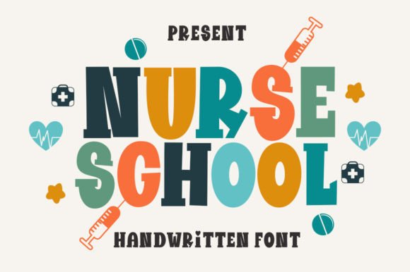 Nurse School Font for Creative Projects