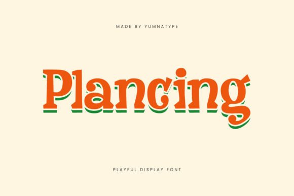 Plancing Font for Creative Projects