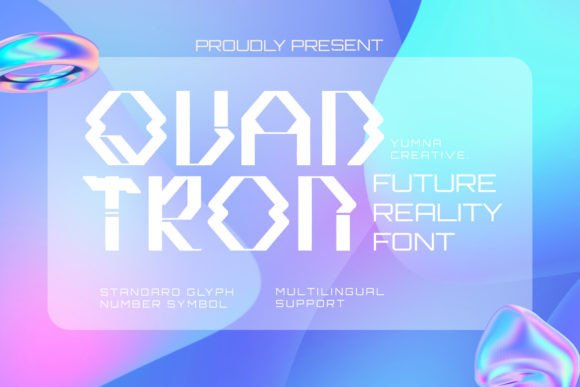 Quadtron Font for Creative Projects