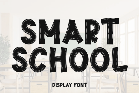 Smart School: A Festive Display Font for Holiday Campaigns
