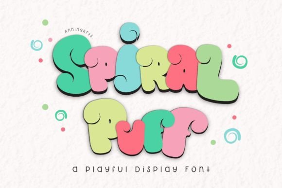 Spiral Puff: A Playful Font for Business Branding