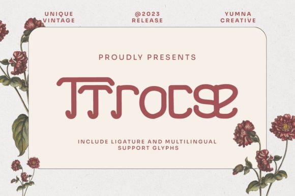 Ttrocse Font: Vintage Display for Editorial Design